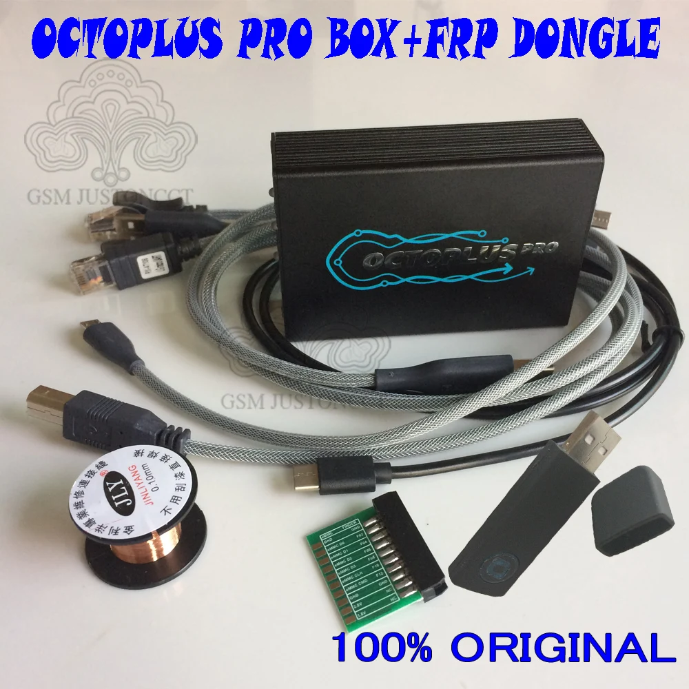 

the NEWEST Original Octoplus Pro Box + Cable + Adapter Set+Octoplus FRP Dongle ( Activated for Samsung + LG + eMMC/JTAG )