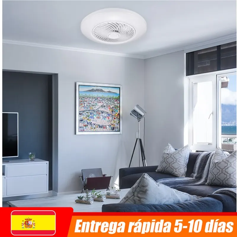 

Современный ультратонкий потолочный смарт-вентилятор с приложением светильник ными лампами, электрический вентилятор с дистанционным упр...