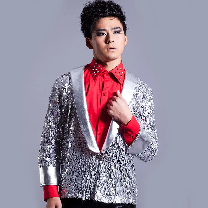 В стиле хип хоп для джазовых танцев костюмы пайетками в костюм Мужская Мода