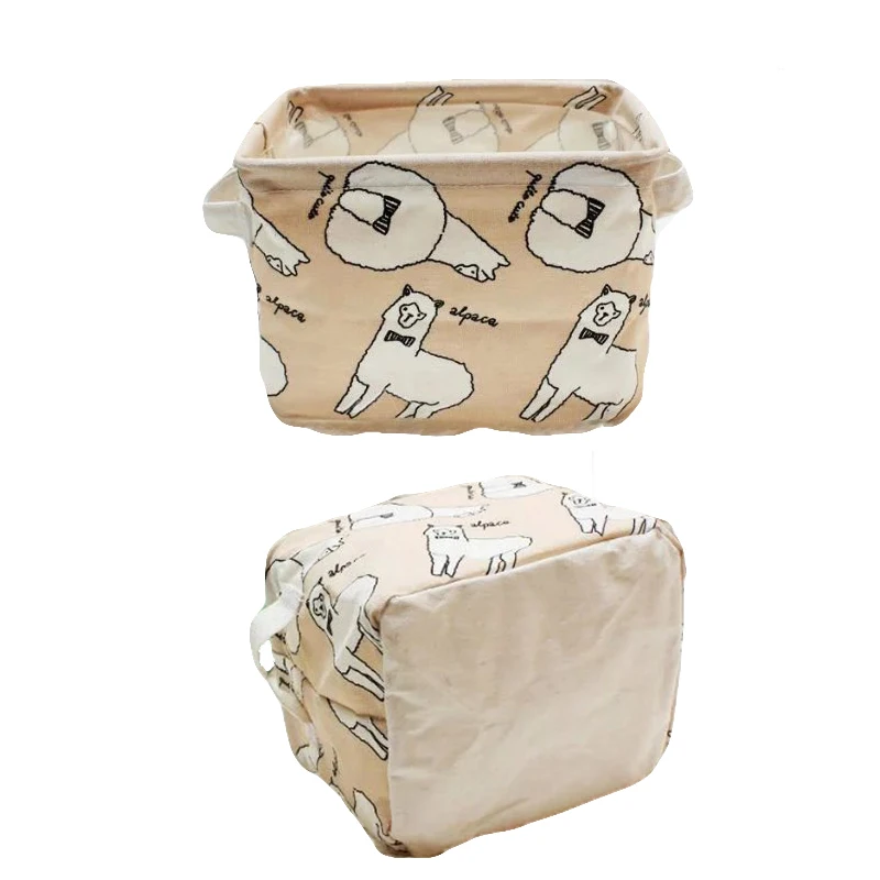 Парусиновая Водонепроницаемая корзина для хранения прикроватная закусок