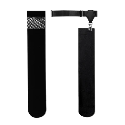 

Gothic Vintage Cotton Socks Black Punk Streetwear Girls Uniform Thin Leg Ring Socks Clip Buckle Fashion JK Long Socks