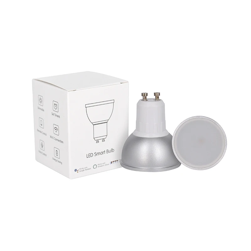 GU10 RGBW Wi-Fi умная лампа дистанционное управление Wi-Fi переключатель света Led Изменение цвета лампа для IOS Android работа с Alexa google Home