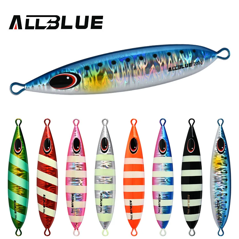 ALLBLUE CXW металла джиг приманка для рыбалки 200g/300g/400g с берега медленное движение