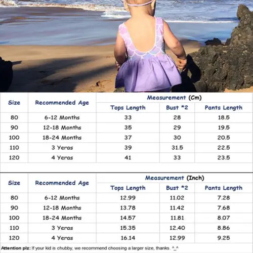 

Toddler Baby Kids Girl Summer Mermaid Tops Shorts Pants Outfits Clothes Set