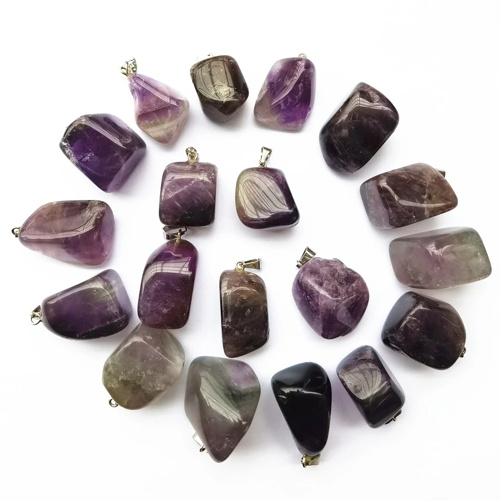2020 модные новые ювелирные изделия топ продаж натуральный камень аметисты