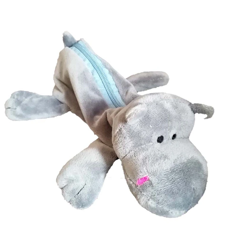 Новинка плюшевый пушистый Чехол карандаш с имитацией мультяшных животных