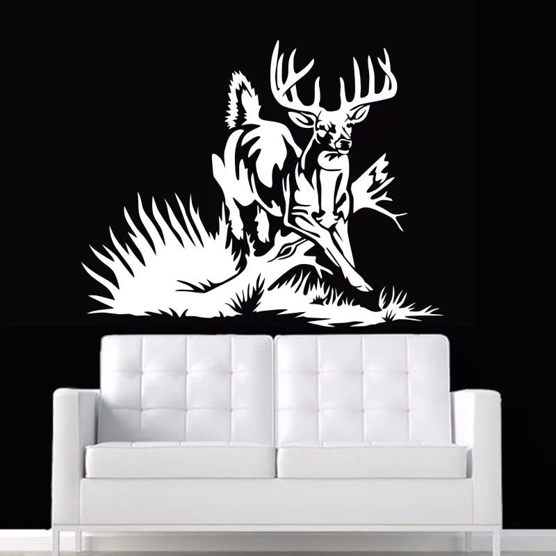 Наклейка Hunt Buck охотничий клуб наклейка с изображением оленьих рогов полый стикер