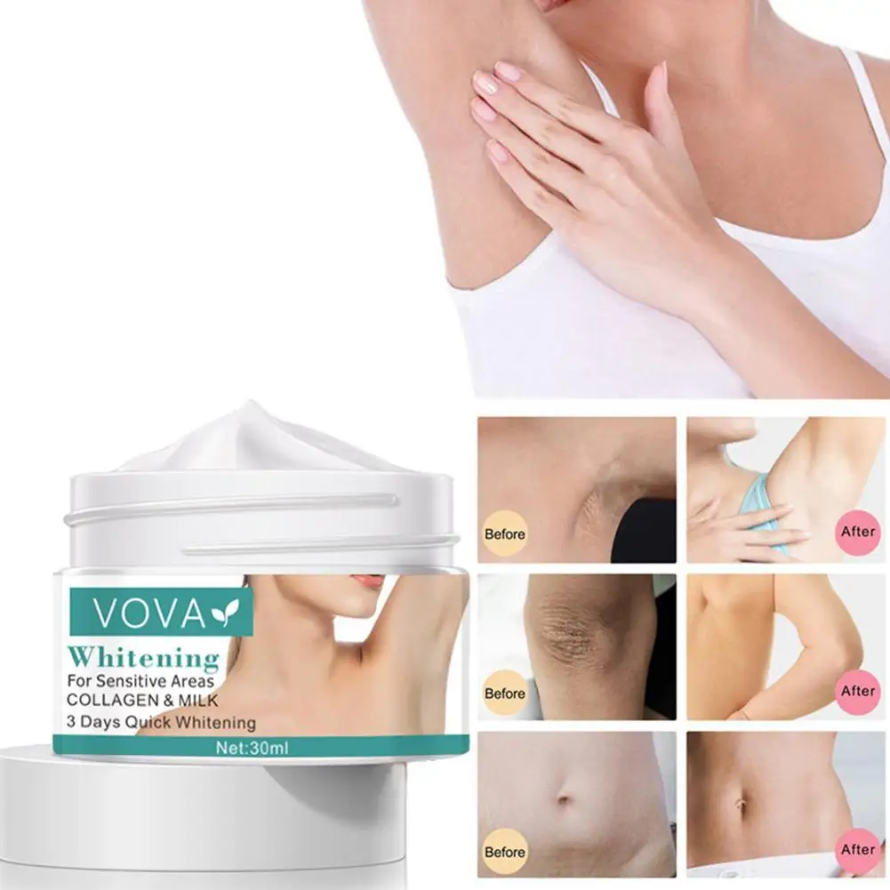 

Armpit Whitening Cream Skin Lightening Bleaching Cream Underarm Dark Skin Legs Knees Whitening Intimate Body Lotion
