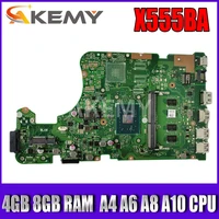 akemy for asus x555q a555q x555qg x555bp x555ba laotop mainboard x555qa x555ba%c2%a0 motherboard w 4gb 8gb ram%c2%a0 a4 a6 a8 a10 cpu