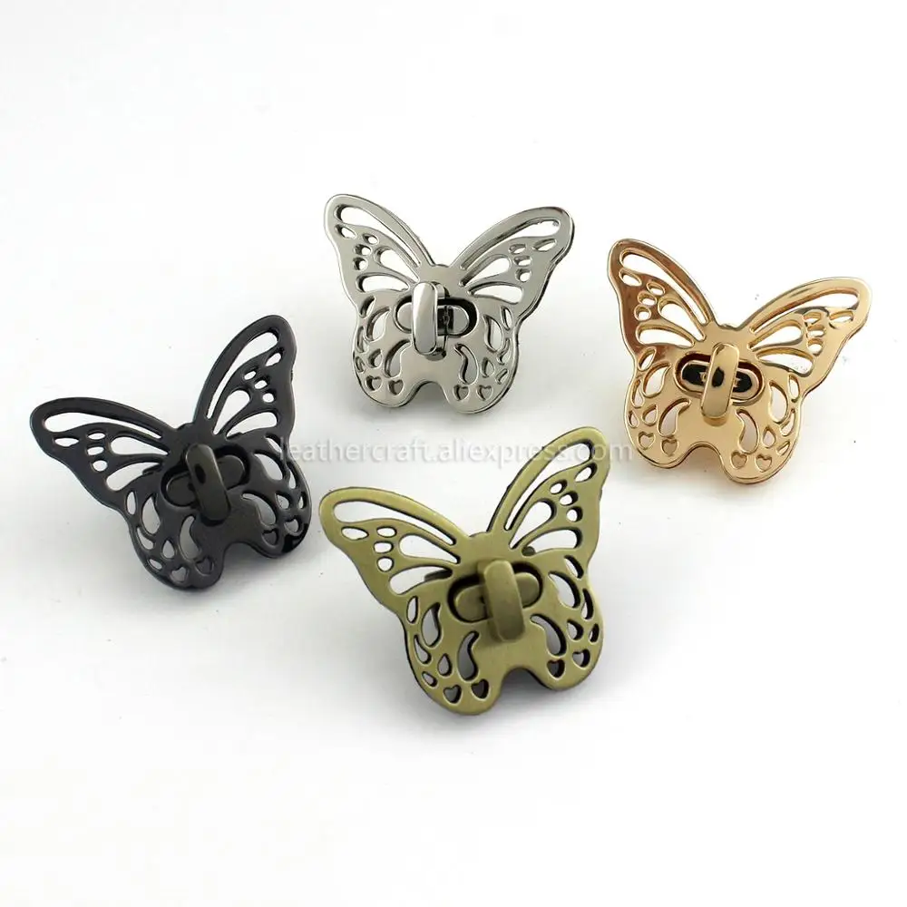 1 шт. металлическая бабочка закручивающаяся застежка для кожаного ремесла