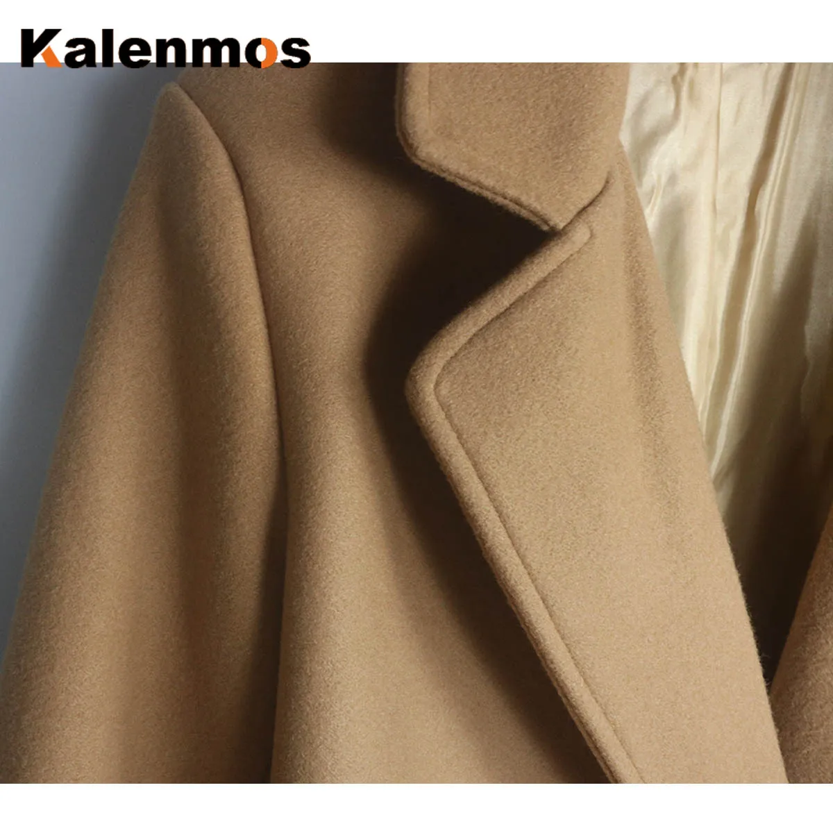 Большие размеры плотное длинное зимнее пальто для женщин отложной воротник