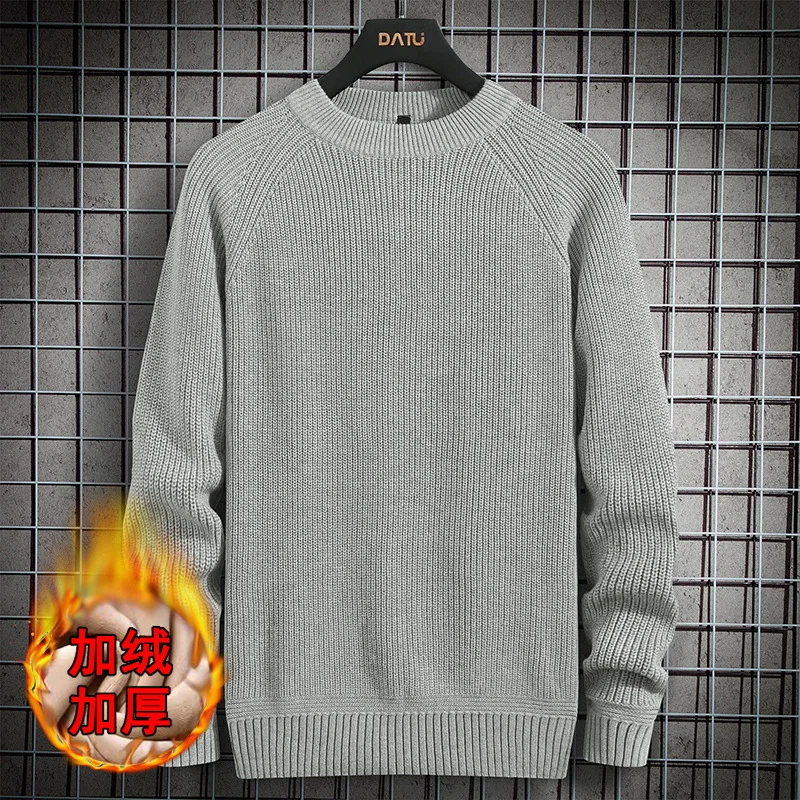 

Zoulv 2021 New Fashion Base Sweater Male Tops Autumn Men's Knitwear Hedging Round Neck Variegated Contrast Men Sweater