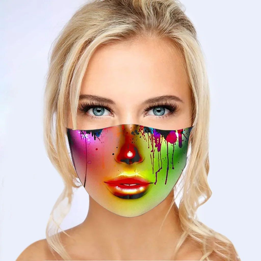 Многоразовая моющаяся хлопковая Пылезащитная маска женская для вечерние