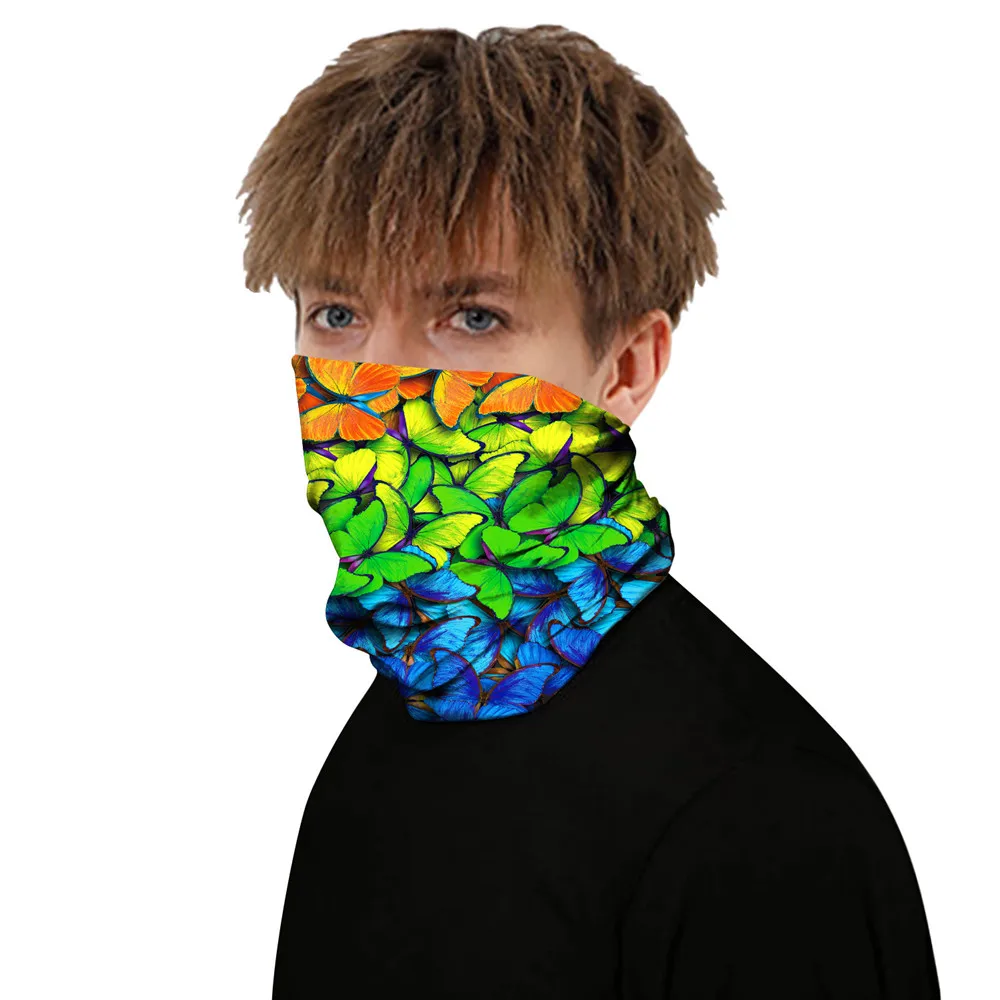 3D шарф с бабочкой наружная бандана аниме принт шейные гетры походная трубка