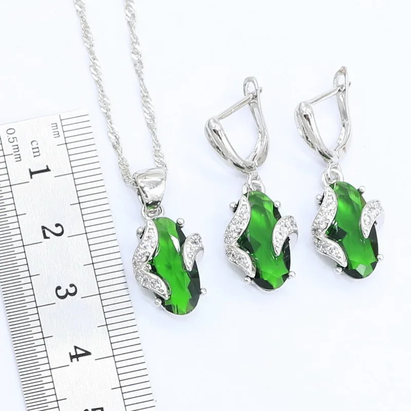 Новое поступление серебристый цвет искусственный зеленый кристалл браслет