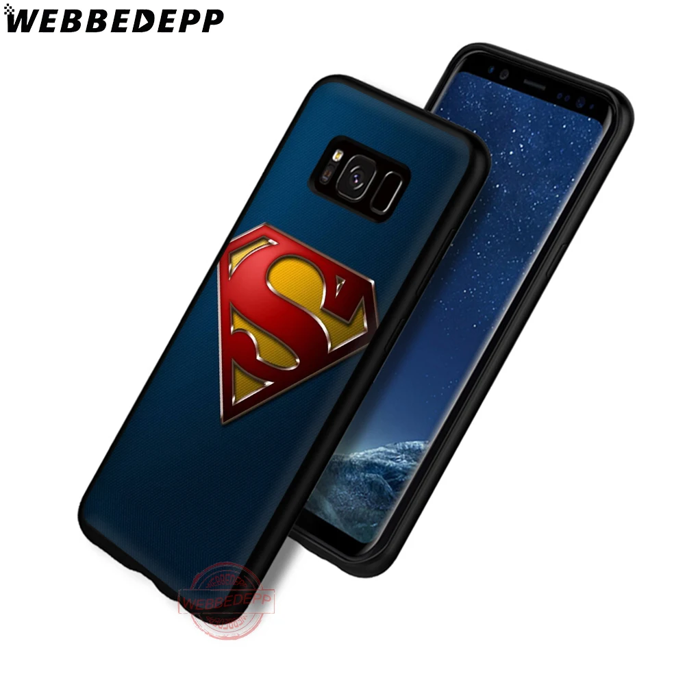 WEBBEDEPP с логотипом Супермена мягкий чехол для телефона изображением цветов Samsung S6