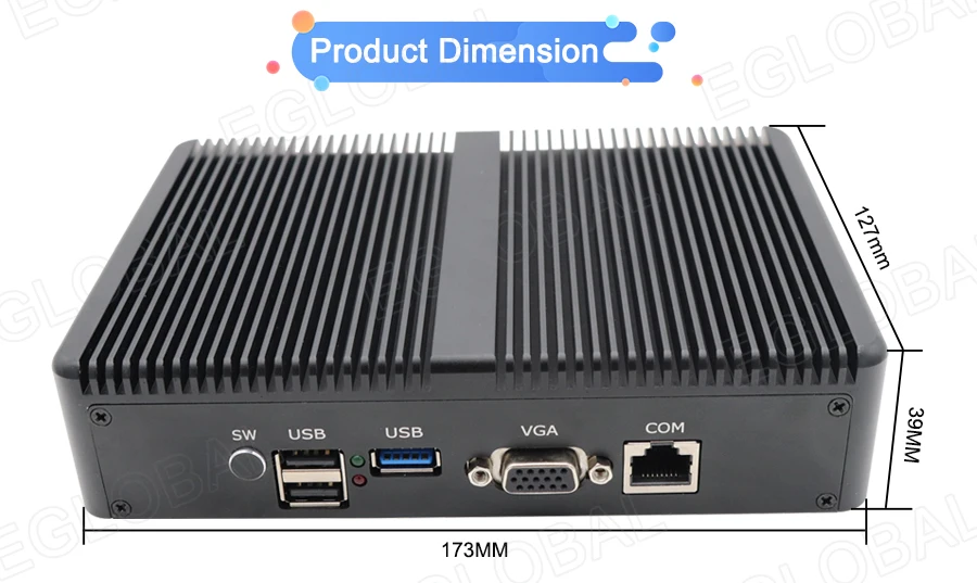 Процессор EGlobal fanless Pfsense, мини-ПК Linux J1900 4 ядра Nano Itx 4* Intel WGI211AT Gigabit RJ45 сетевой брандмауэр маршрутизатор сервер безопасности