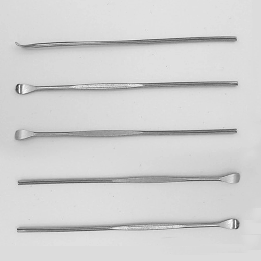 

10 Pcs Stainless Steel Ear Pick Spoon Ear Wax Removal Cleaner Ear Pick Wax Curette Remover Cleaner Care Tool