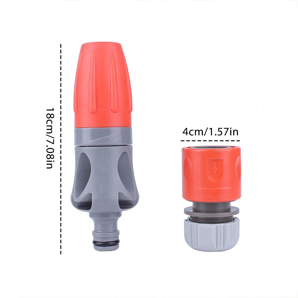 

Adjustable Hose Spray Nozzle Flow Garden Water Pipe Connector Watering Accessories EG-702 Wash Lawn Watering Water Gun