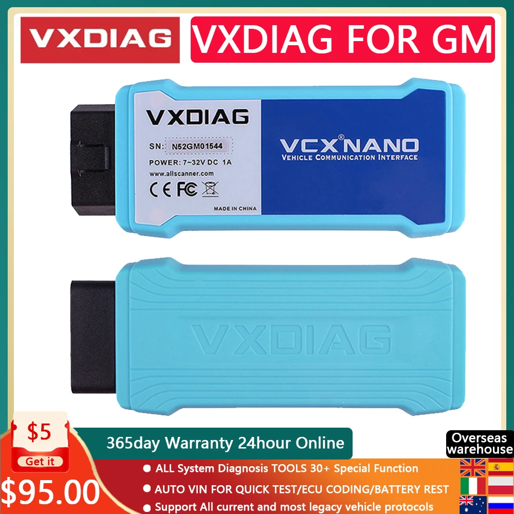 

VXDIAG NANO For GM GDS2 Scanner GDS2:V2019.04 Tech2win: V16.02.24 OBD2 All System Diagnostic Tool ECU Programmer KO MDI2 Tech2