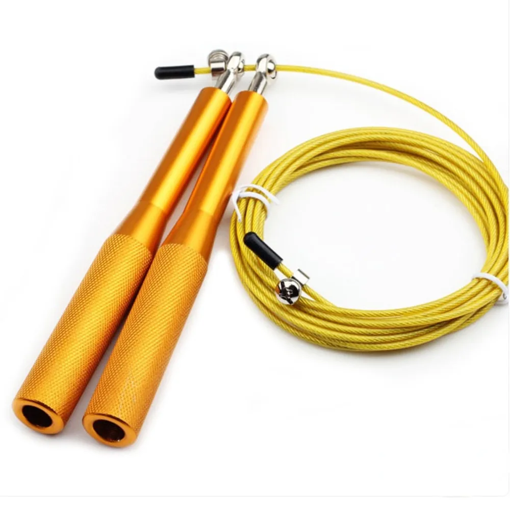 

Race Bearing Aluminum Handle Steel Wire Skipping Rope Aluminum Alloy Adult Children New Training Sports Fitness Skipping Rope