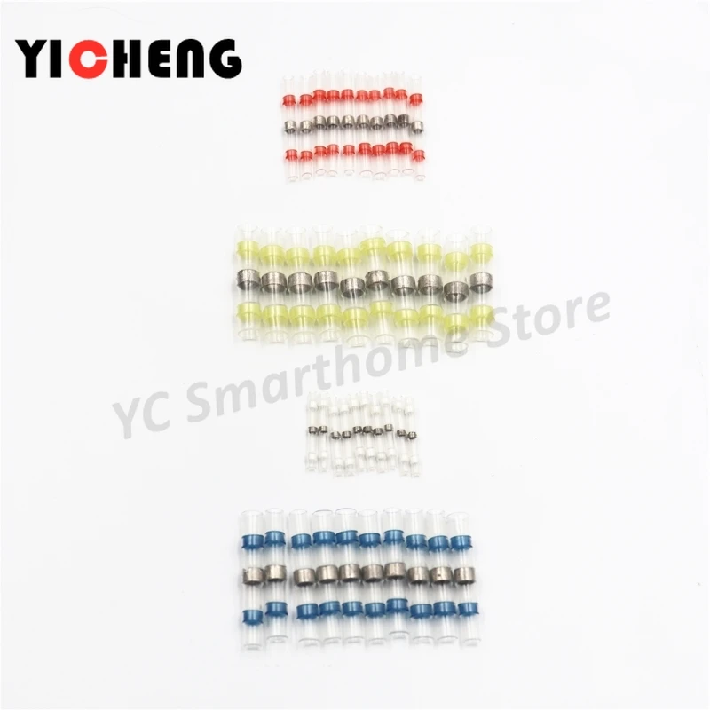 

30pcs Waterproof solder ring heat shrinkable tube Wire wiring waterproof insulation heat shrink sleeve cable connector