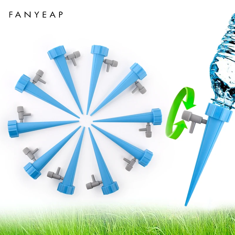 

Automatic Drip Irrigation Tool Spikes Automatic Flower Plant Garden Watering Kit Adjustable Water Self-Watering Device