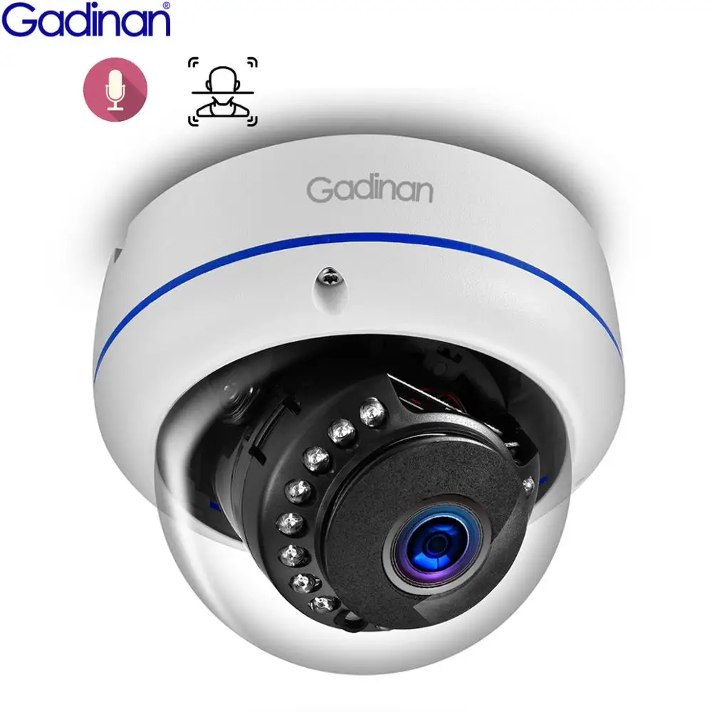 Gadinan AI 5MP 4MP Распознавание лиц 2 8 мм объектив Широкий формат купол
