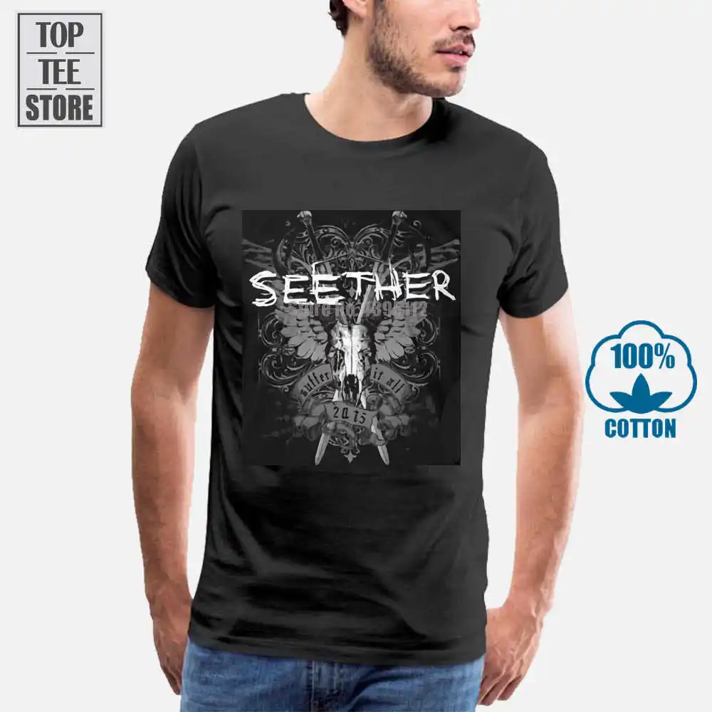 Футболка Seether succer S M L Xl 2Xl брендовая новая официальная футболка | Мужская одежда