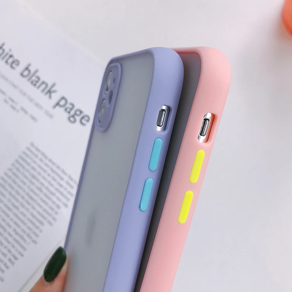 Защитный ударопрочный чехол LOVECOM для iPhone 13 12 11 Pro Max XR X XS 7 8 6 Plus прозрачный мягкий