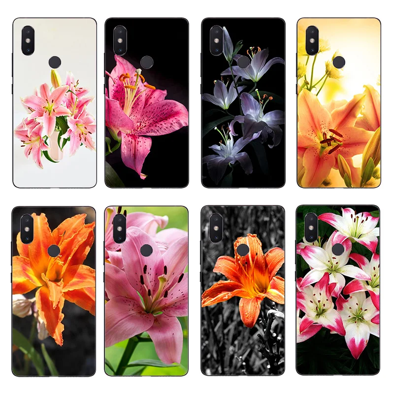 Чехол с цветами лилии для Xiaomi Redmi Note 9 10 Pro 7 8A 9A K30 K20 чехол телефона Mi 11 10T 10lite Coque |