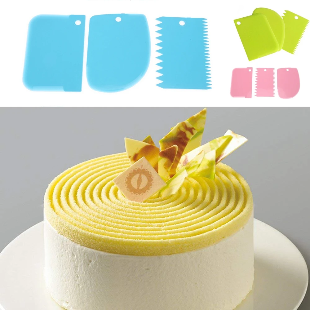 3 шт./компл. набор скребков для украшения торта|Принадлежности выпечки| |