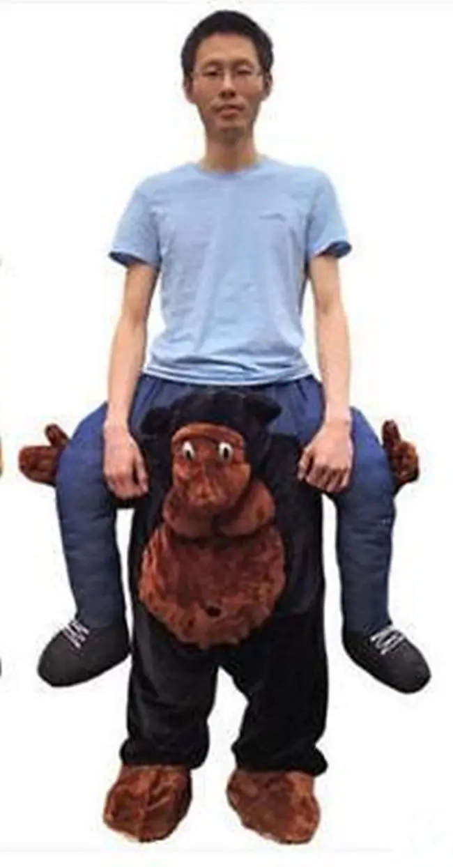 Chimpanzee monkey Carry Bavarian Beer Guy Ride On Me Октоберфест талисман маскарадный костюм реклама карнавал Хэллоуин Рождество Пасха - Цвет: Chimpanzee monkey