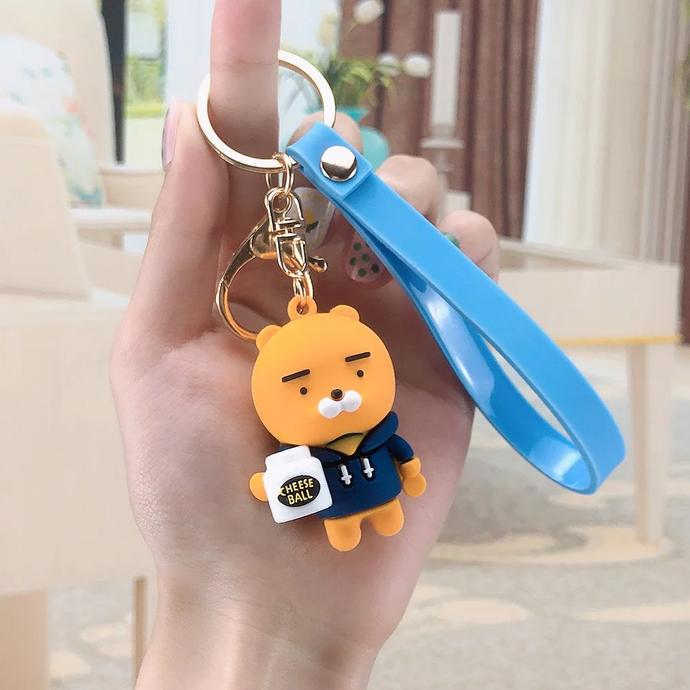 

New style Cute Cartoon Necktie Bear Keychain Lovely Necktie Decor Bear Key Ring Couple Charm Jewelry Pendant Accessories Gift