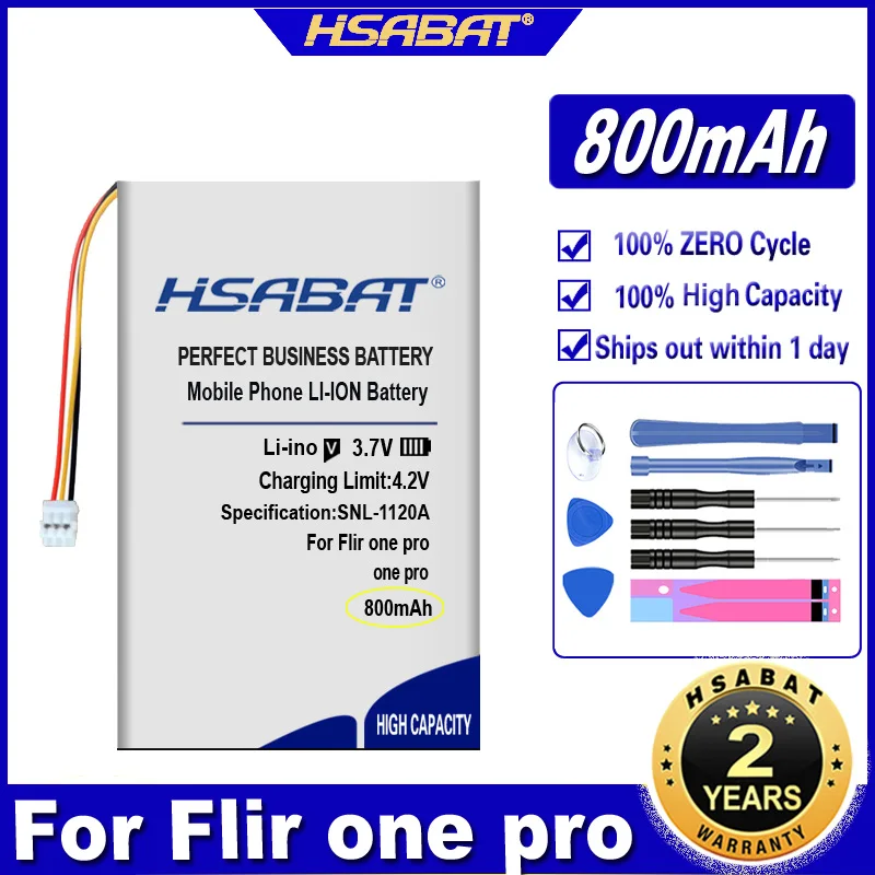 HSABAT one pro 800 мАч аккумулятор для Flir Gen 1 3 тепловизионная камера Li-Po Полимерная