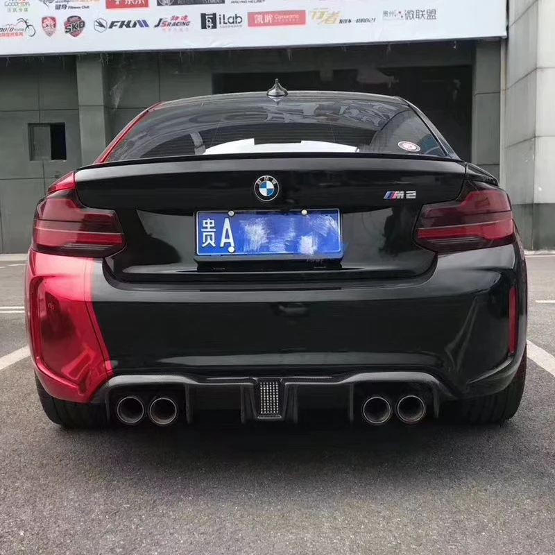Для F87 M2 диффузор из углеродного волокна губа на задний бампер спойлер с