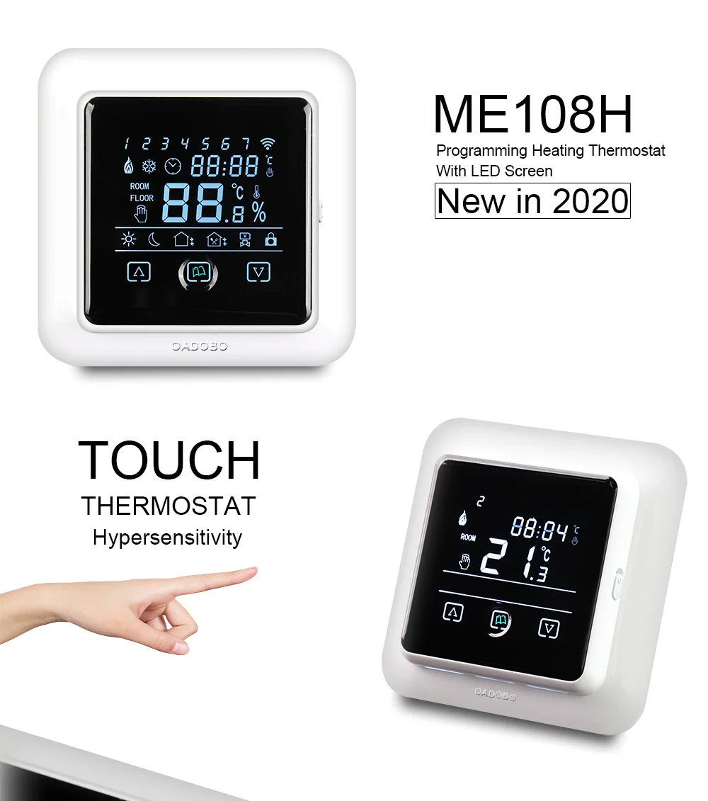 Термостат для подогрева пола M108 с сенсорным экраном 16 А | Строительство и ремонт