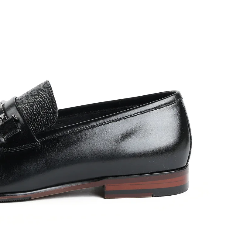 

QYFCIOUFU Men Genuine Leather Brogue Business Wedding Banquet Shoes Mens Casual Flats Shoes Handmade Oxford Shoes For Men Black