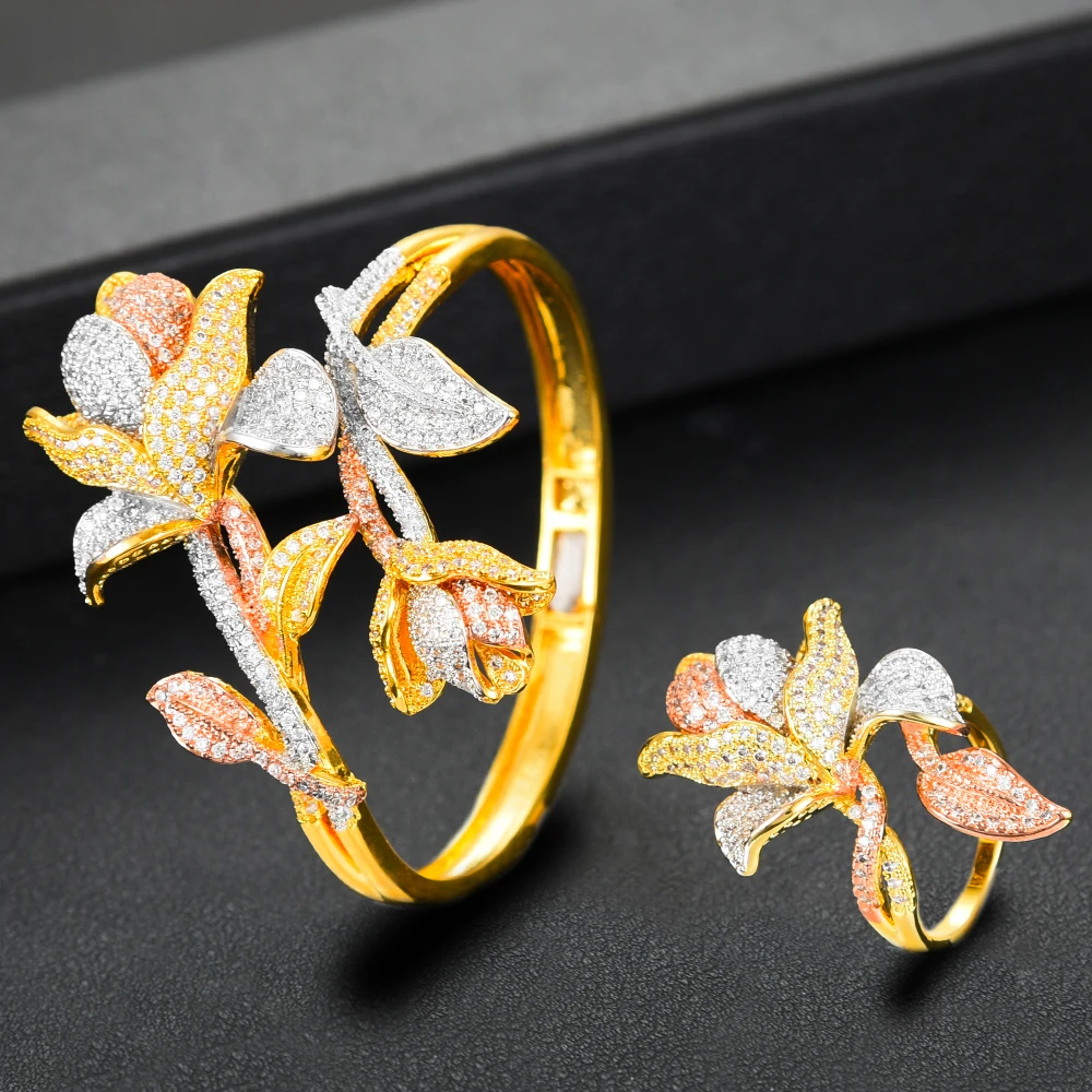 4 шт./комплект Женский комплект из колье серёг и кольца|Ювелирные наборы| |