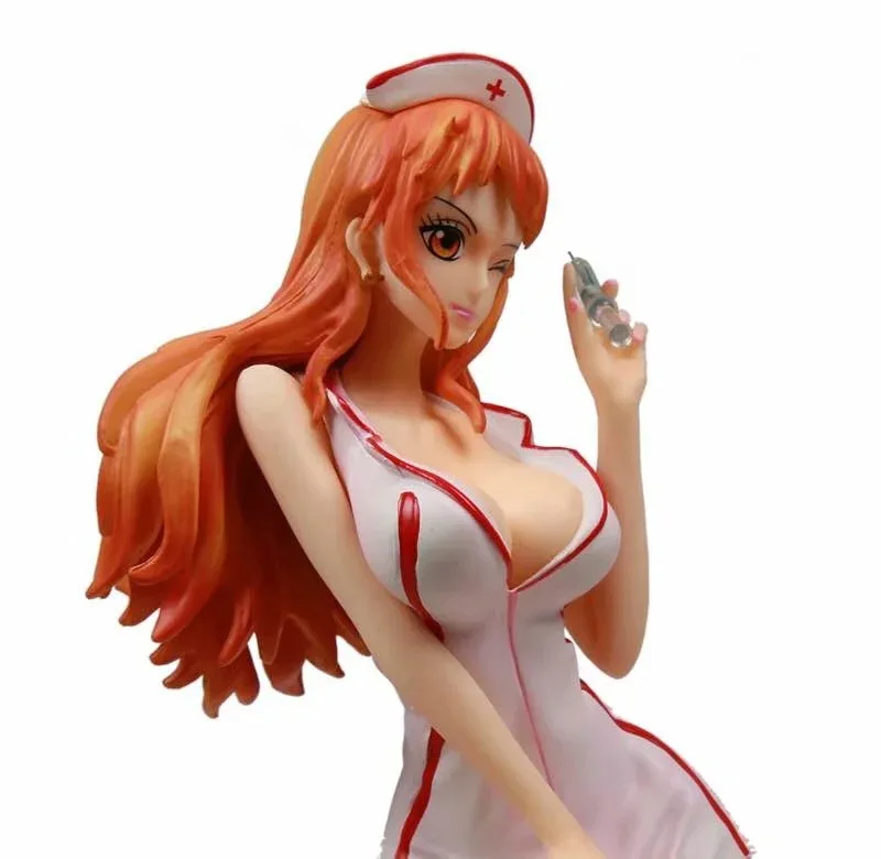

33cm Nami Nurse Costume Sexy Girl Japanese Anime Figure Action Figure PVC Model Collectible Toy