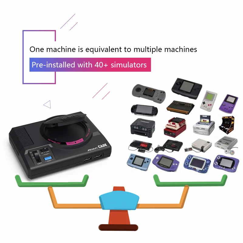 Оригинальная Ретро игровая консоль Retroflag HD выход Raspberry Pi 3B с 15000 + играми