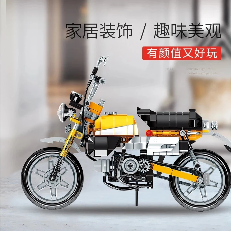 SEMBO 701605 Honda Мотоцикл серии механический мотоцикл модульный строительные блоки
