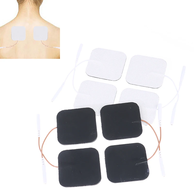 4 шт. электродными пластинами для Электрический Десятки Акупунктура Цифровая