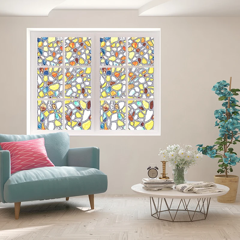 Электростатическая Адсорбция художественные наклейки для декора стеклянного