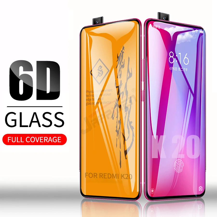 6D полное клеевое покрытие из закаленного стекла для XiaoMi Mi 9T Pro Redmi K20 Защитная пленка для экрана для Redmi K20 Note 8 Pro стекло