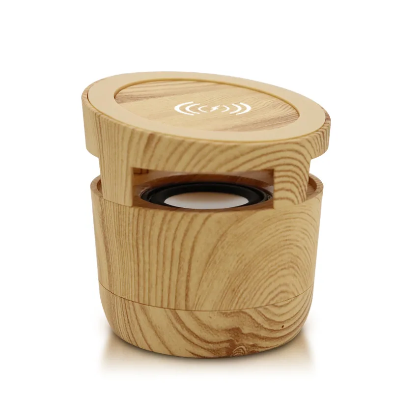 

New mini retro wood grain subwoofer portable bluetooth speaker