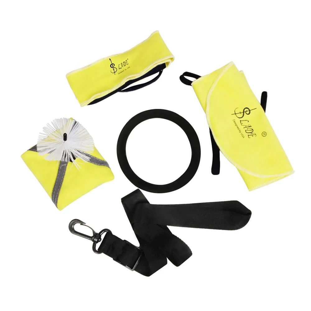 

Saxophone Cleaning Tools Kit with Through Cloth Swab Cloth Strap Dampener Wind instrument accessories