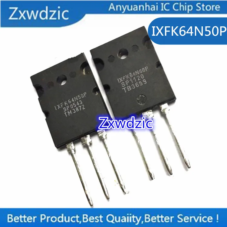 10cps 100% Новый оригинальный импорт IXFK64N50P IXFK64N50 MOS FET 64A/500V N канал TO-264 силовая трубка