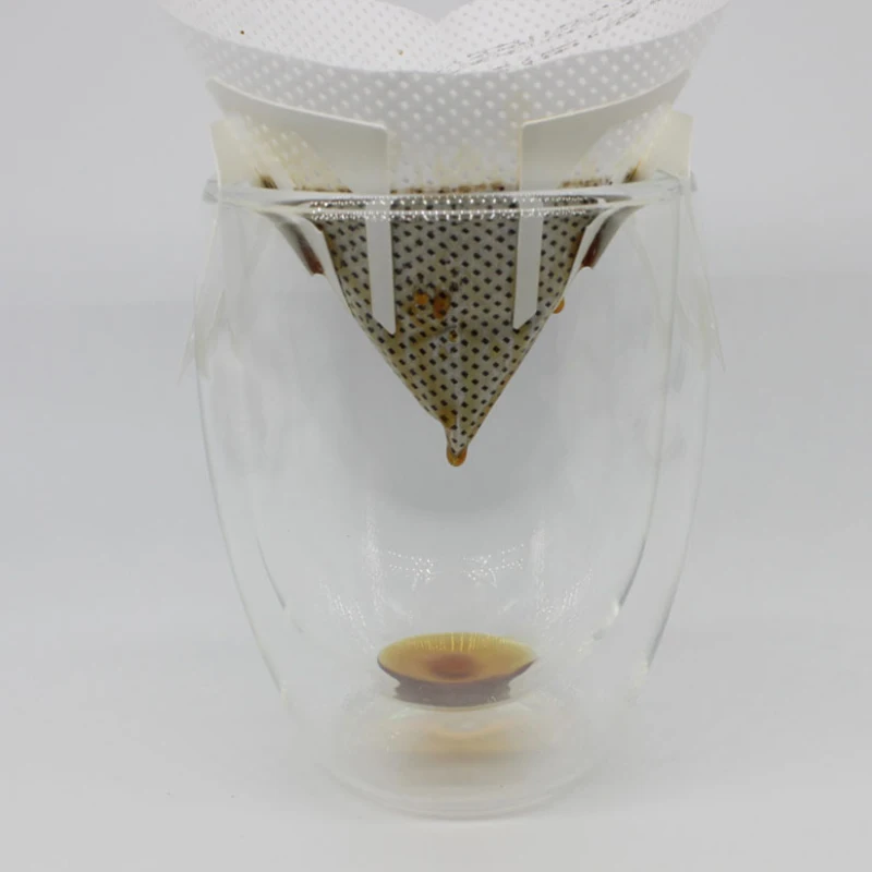 Портативный v-тип капельного кофе порошок мешки фильтровальная бумага Висячие