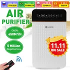 Очиститель воздуха AUGIENB с дистанционным управлением, фильтр НЕРА с отрицательными ионами, удаление дыма PM2.5, пыли, формальдегида, автоматические мониторы